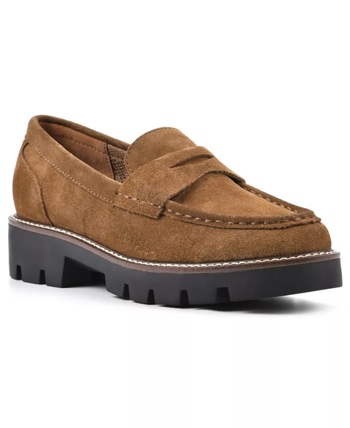 brown loafers